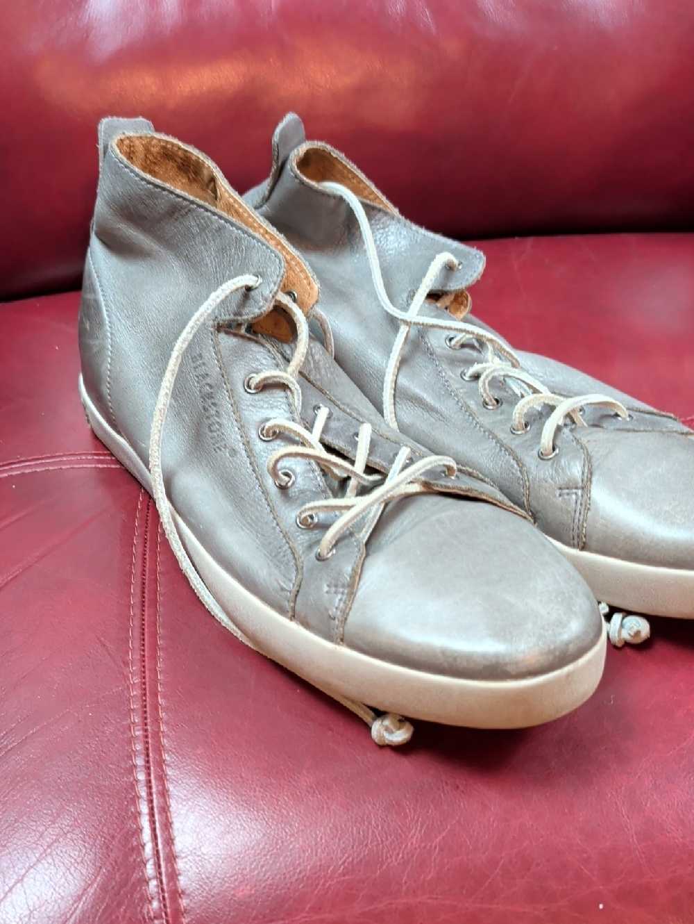 Blackstone Leather Hi top Sneakers Men's Size 47